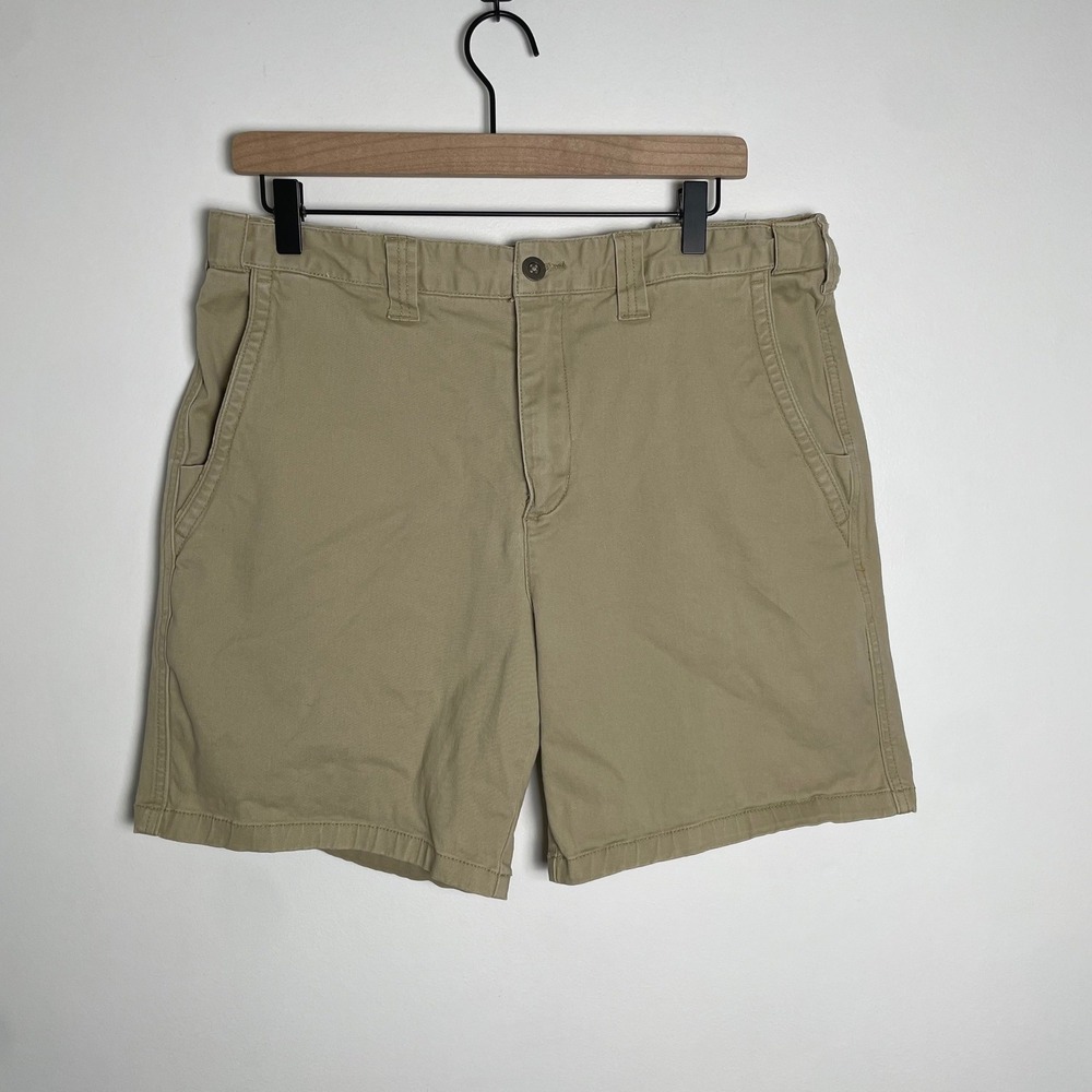 The Territory Ahead Shorts Mens 35 Khaki Cotton Blend Chino Casual Outdoor